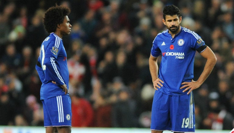 Diego Costa se lamenta tras derrota contra Stoke City