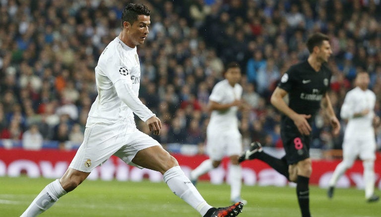 Cristiano Ronaldo, en juego contra el PSG