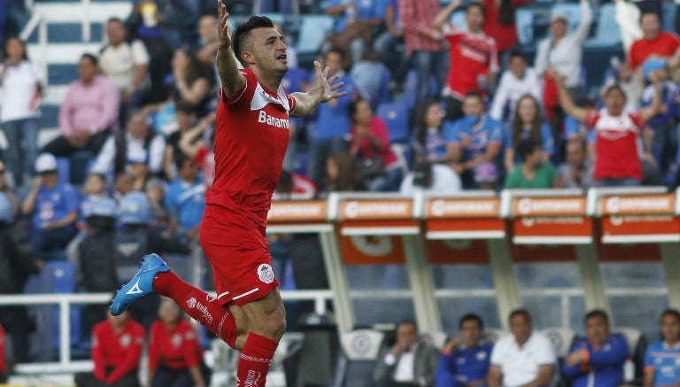 Así festejó Enrique Triverio el gol de Toluca