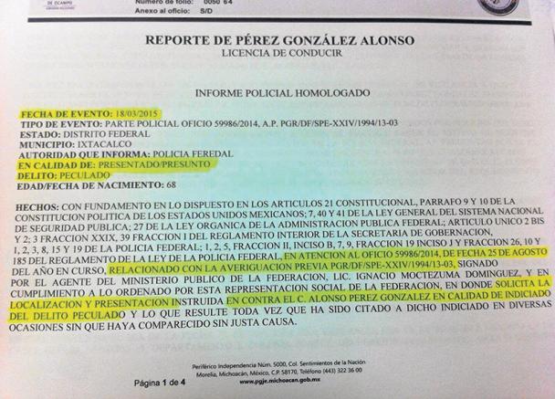  Éste sería el supuesto citatorio para el presidente de la Femebe