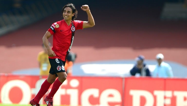 Fernando Arce en un partido con Xolos