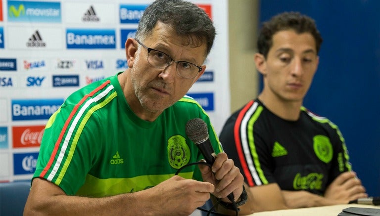 Juan Carlos Osorio en conferencia de prensa en Honduras