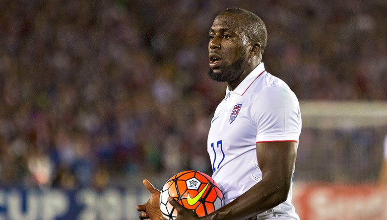 Jozy Altidore en un partido con EU 