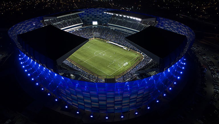 Así luce el exterior del reinaugurado Estadio Cuauhtémoc