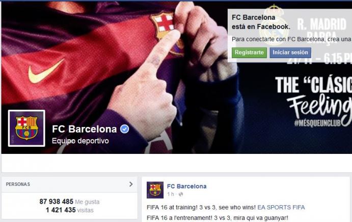 El perfil de los culés en Facebook