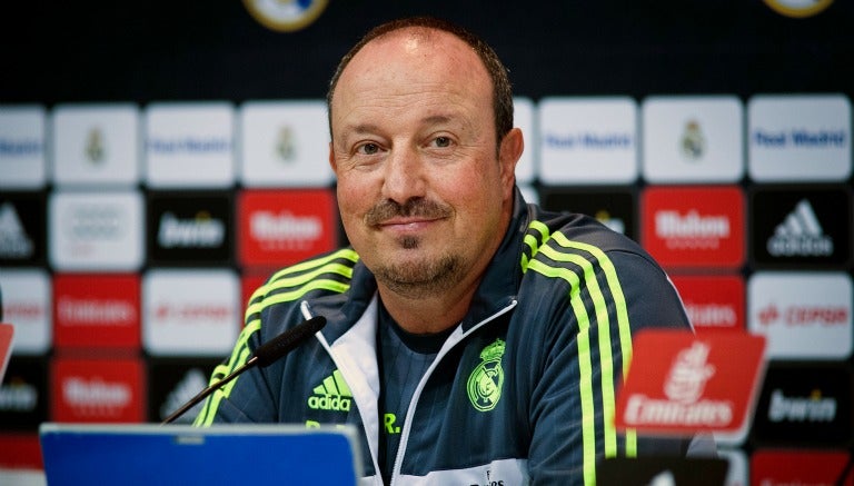 Rafa Benítez, durante la conferencia de prensa 