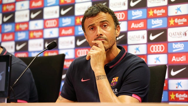 Luis Enrique, en conferencia de prensa