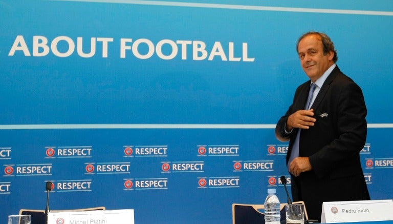 Platini, durante un congreso de la UEFA