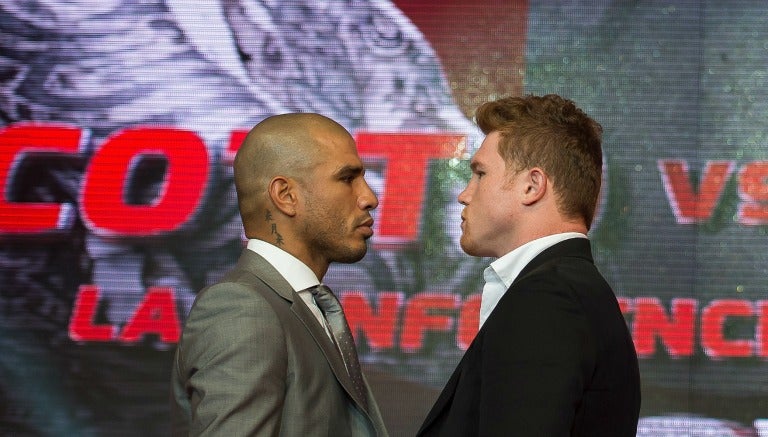 Canelo y Cotto en el careo 