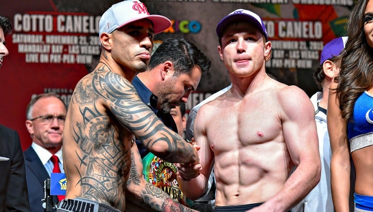 Cotto le da la mano a Canelo