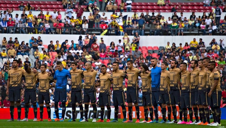 Pumas, durante el encuentro contra el América