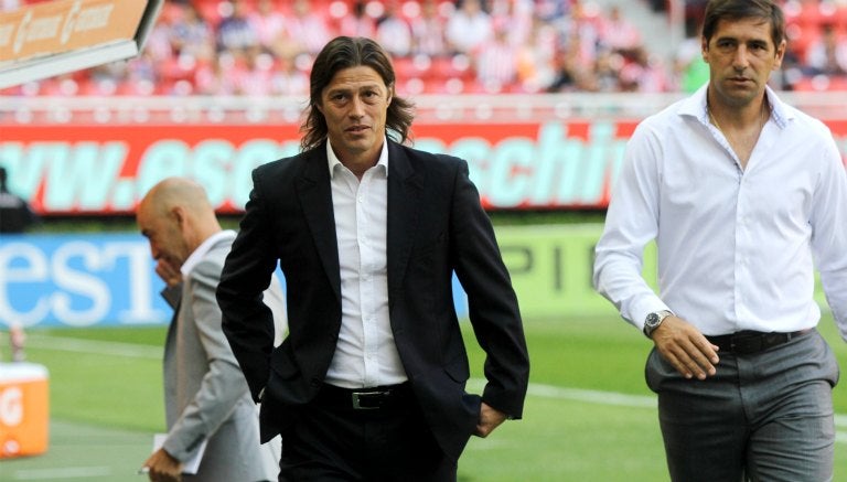 Almeyda en un cotejo de las Chivas