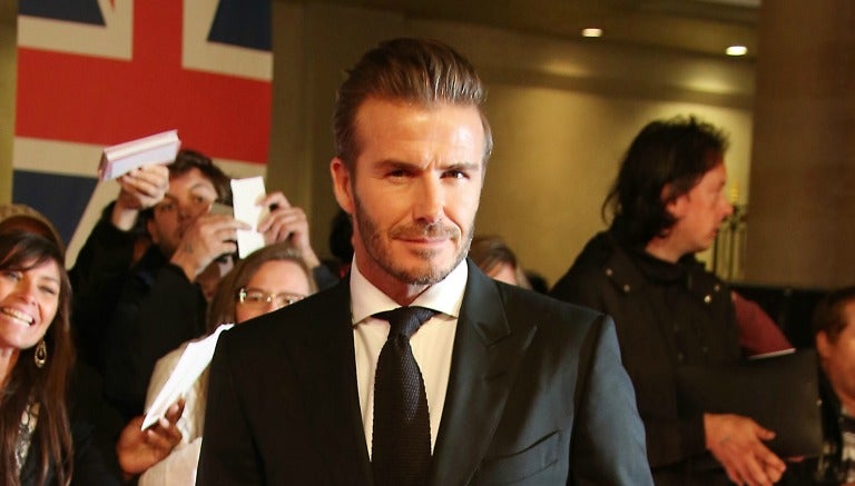 David Beckham, en una presentación