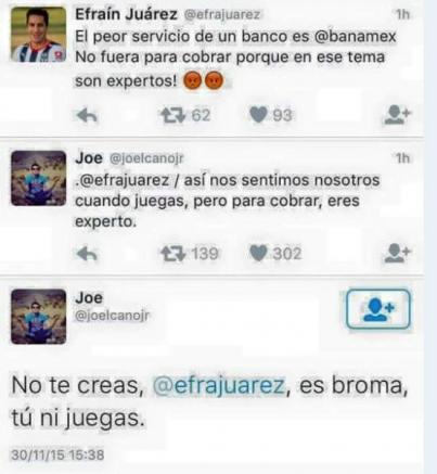 Así fue el 'trolleo' en Twitter a Efraín Juárez 