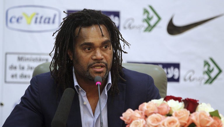 Karembeu, en una presentación