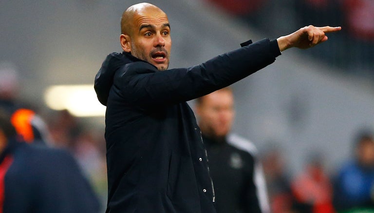 Guardiola dirige un partido del Bayern Munich