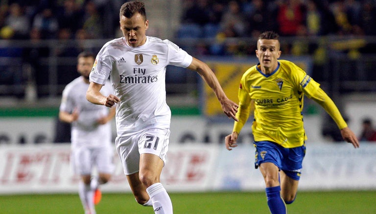 Cheryshev durante el juego contra Cádiz