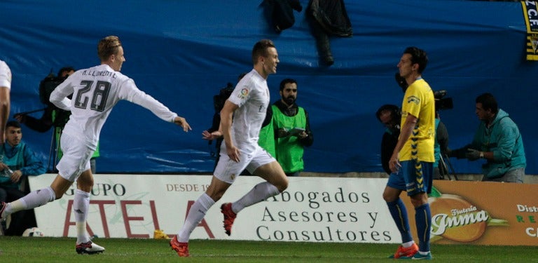 Cheryshev celebra un gol con el Real Madrid