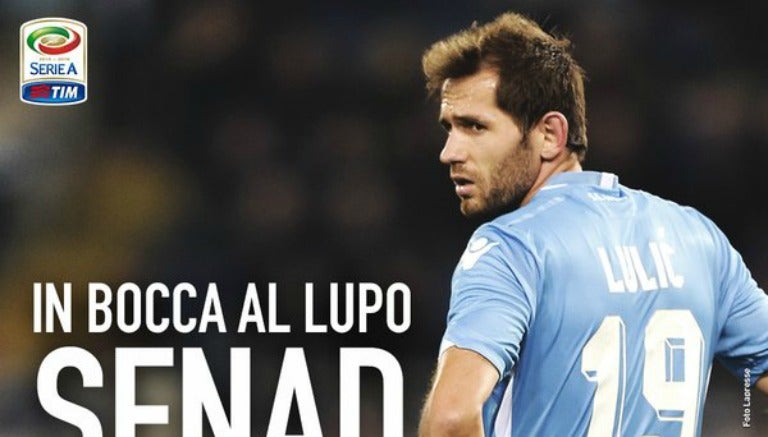 Lulic en un partido de la Lazio