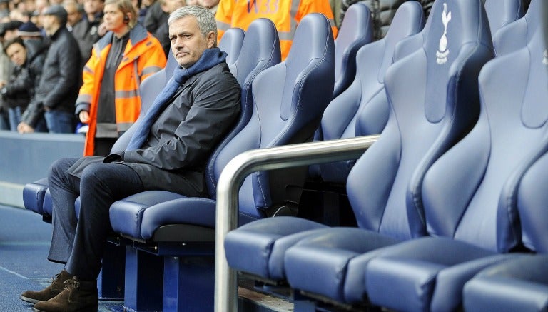 Mourinho, durante un partido de la Premier