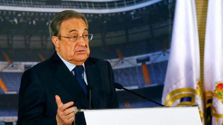 Florentino platica con la prensa tras la sanción en la Copa del Rey