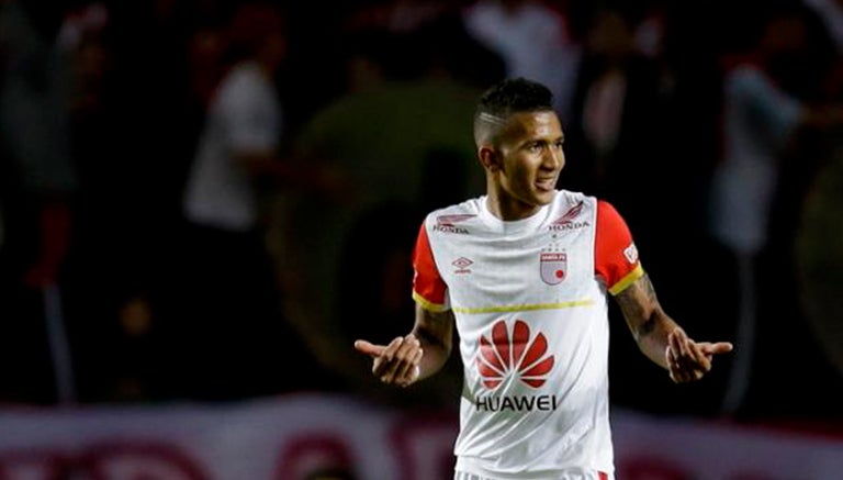 Meza en partido con Santa Fe