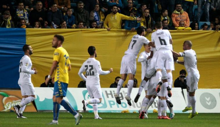 Real Madrid celebra el gol anotado por el ruso