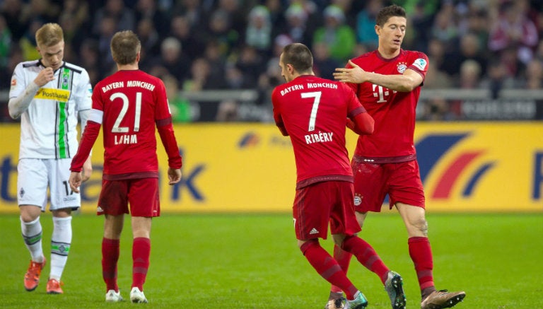 Ribéry entra de cambio por Lewandowski