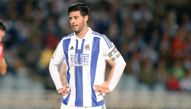 Carlos Vela, durante un partido de la Real Sociedad