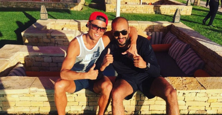 Cristiano Ronaldo con Badr Hari