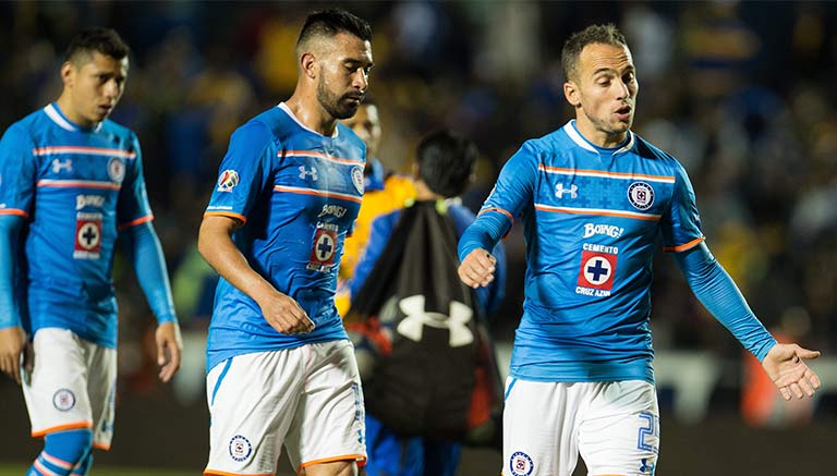 Jugadores de Cruz Azul, después de un partido