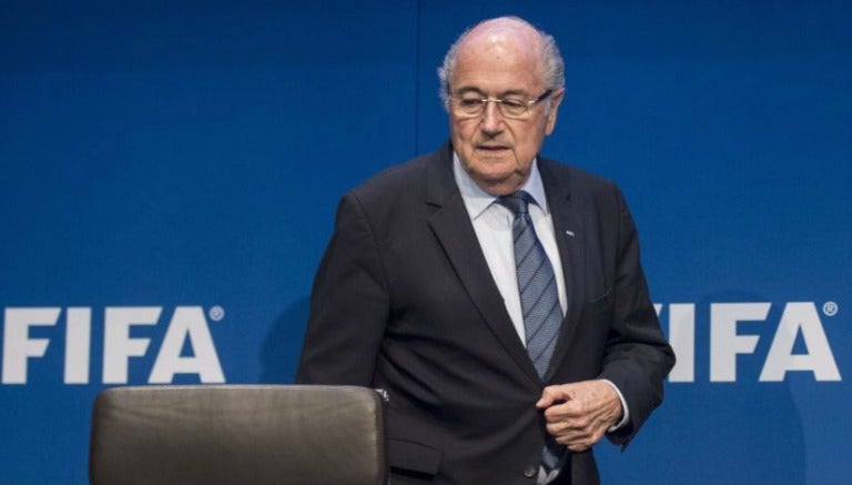 Blatter durante un congreso de la FIFA