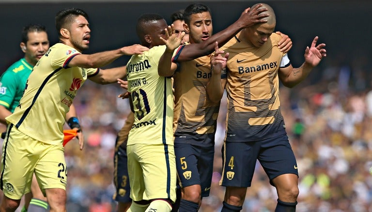 Jugadores de Pumas y América discuten en CU