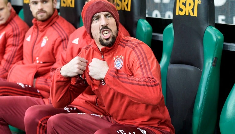 Ribery, en el banquillo del Bayern Munich