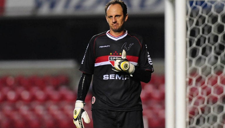 Rogerio Ceni, durante un juego con Sao Paulo