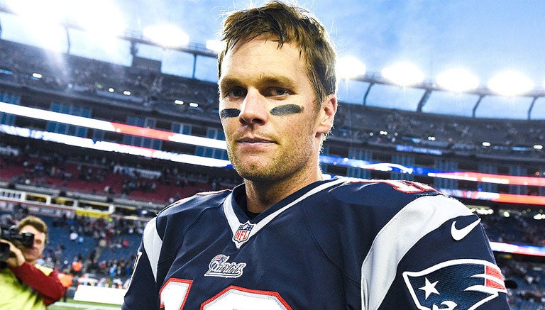 Brady después de un partido con Patriotas