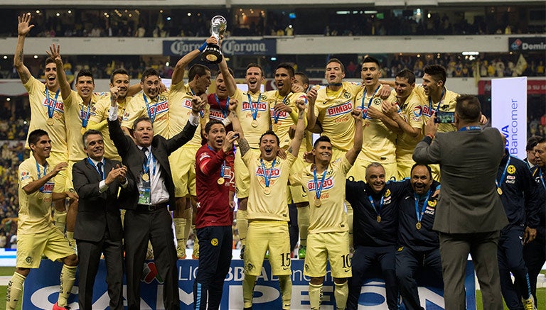 América festeja el título del Apertura 2014