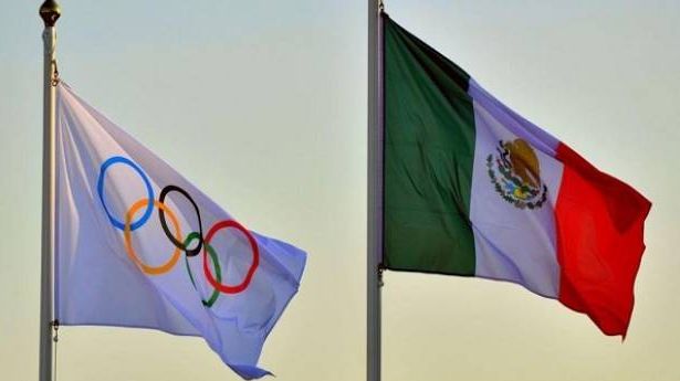 Bandera de México y del COI