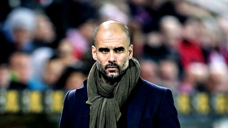 Guardiola, en un partido del Bayern Munich