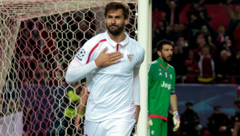 Llorente festeja su gol contra Juventus