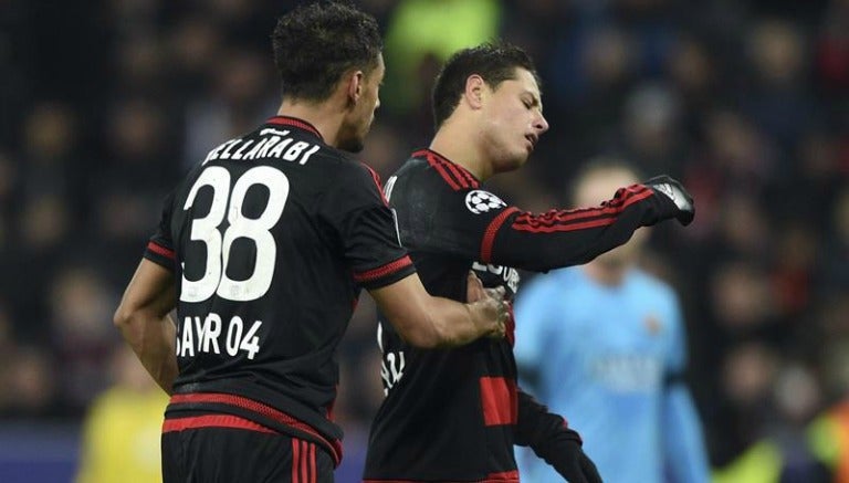 Chicharito discute con Bellarabi