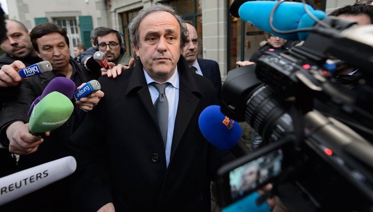 Michel Platini, tras una audiencia con el TAS