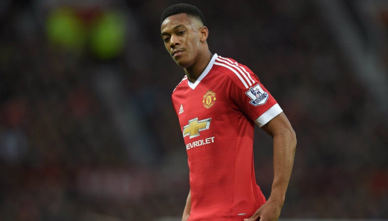 Anthony Martial con el Manchester United