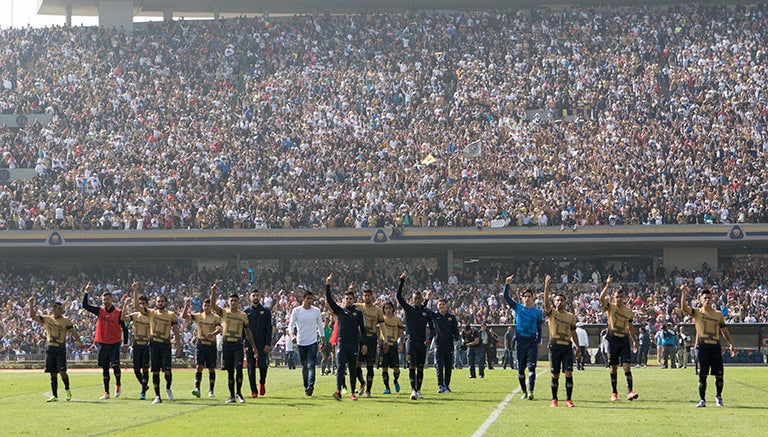 Pumas festejan en el Olímpico Universitario