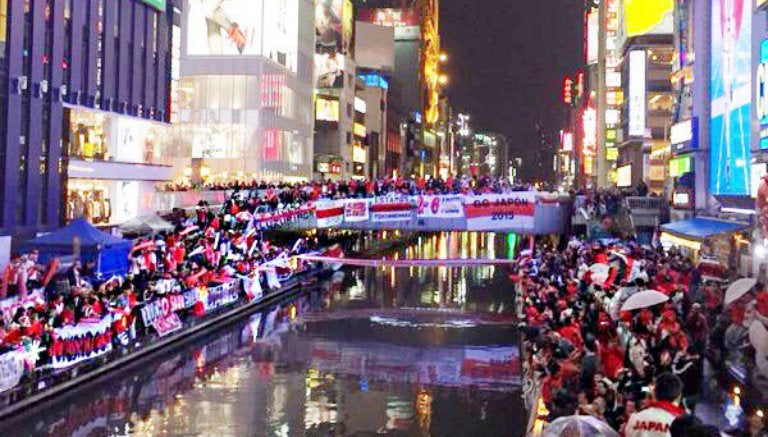 Afición de River abarrota Osaka para apoyar en el Mundial de Clubes