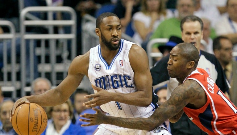 Gilbert Arenas jugando en la NBA