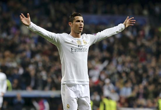 CR7 celebra gol en la Champions League