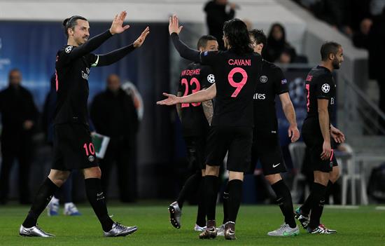 Paris Saint-Germain durante juego de la Champions League