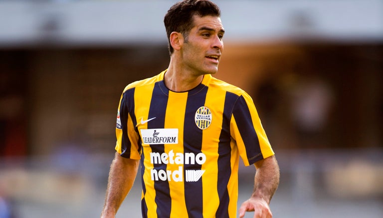 Rafa Márquez en un partido con el Hellas Verona