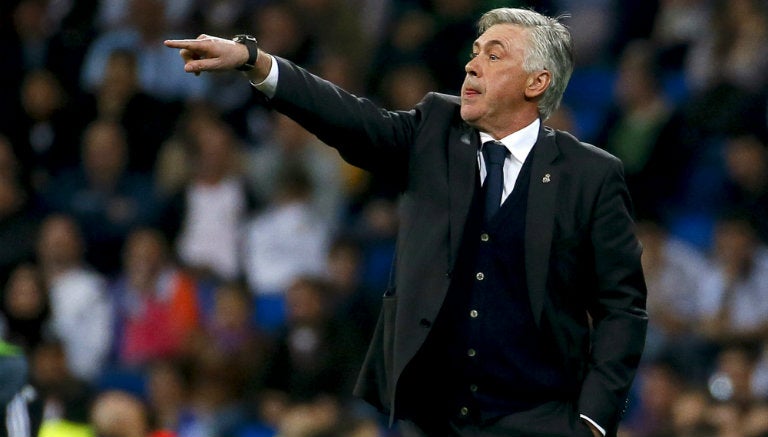 Carlo Ancelotti, en el área técnica